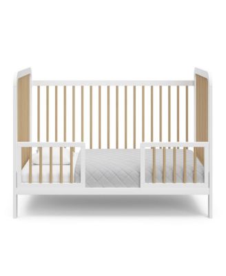 Pasadena 3-in-1 Convertible Crib - White with Driftwood