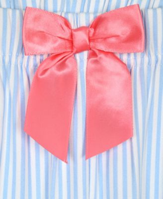 Girls' 6-16 Striped Top, Long Leg Pants & Scrunchie, 3-Piece Pajama Set