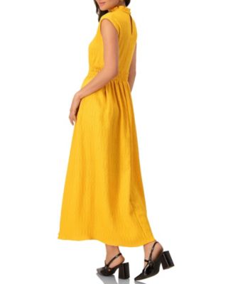 Women's Sleeveless High Neck Long Dress