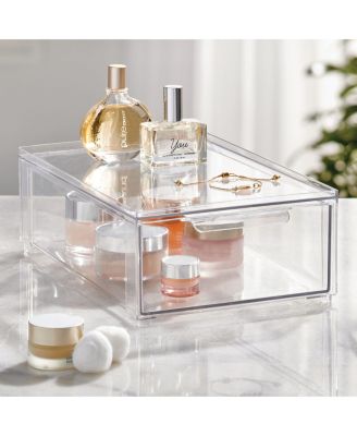 Stackable Pull-Out Sliding Storage Drawer - Set of 4 - Clear