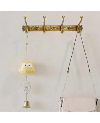 Vintage Aluminum Coat Rack with Rust-Resistant Hooks for Heavy Loads