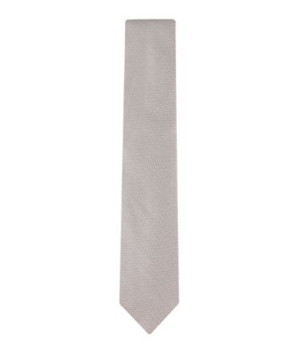 Men's Textured Solid Silk & Linen Tie