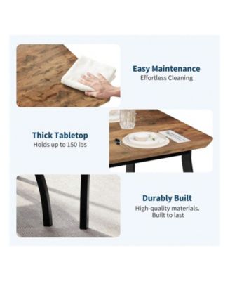 Kitchen Table Home Dining Table Set For 4 Wooden Kitchen Table for Dining Room, Home Office, Living Room