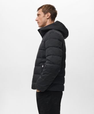 Men's Down And Feather Filling Quilted Jacket