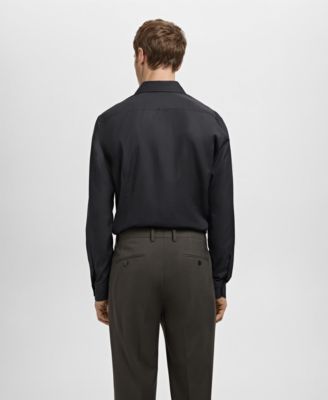 Men's Slim-Fit Cotton Poplin Dress Shirt