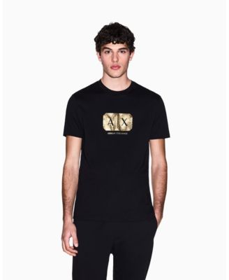 Men's Black and Gold Box T-Shirt