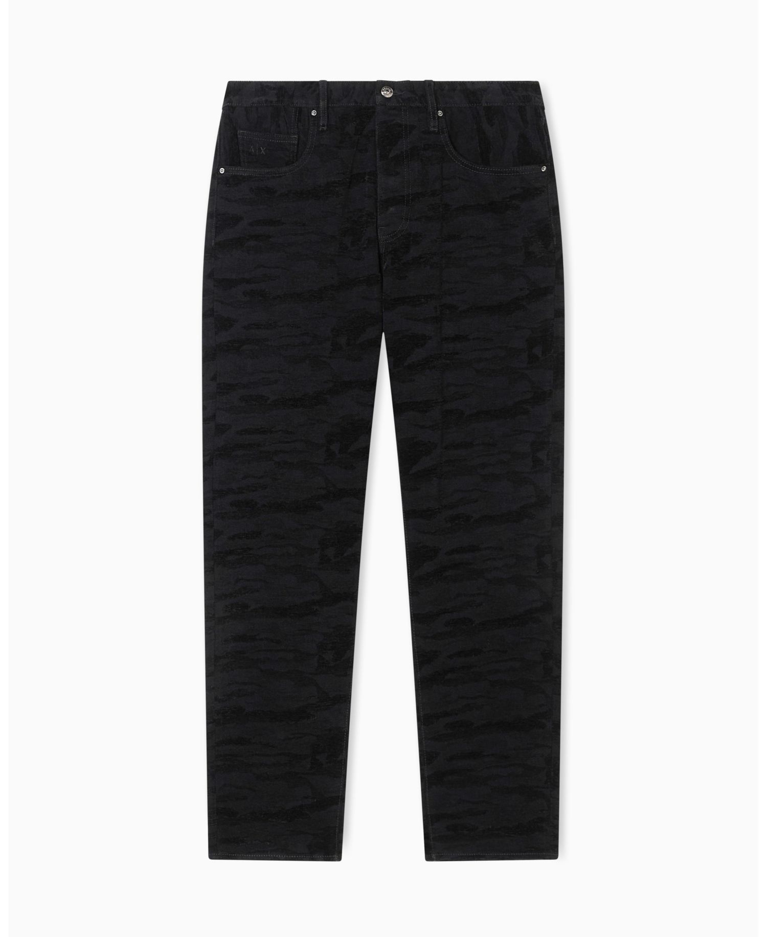 Men's J82 Loose Tapered Camouflage Jacquard Denim Jeans