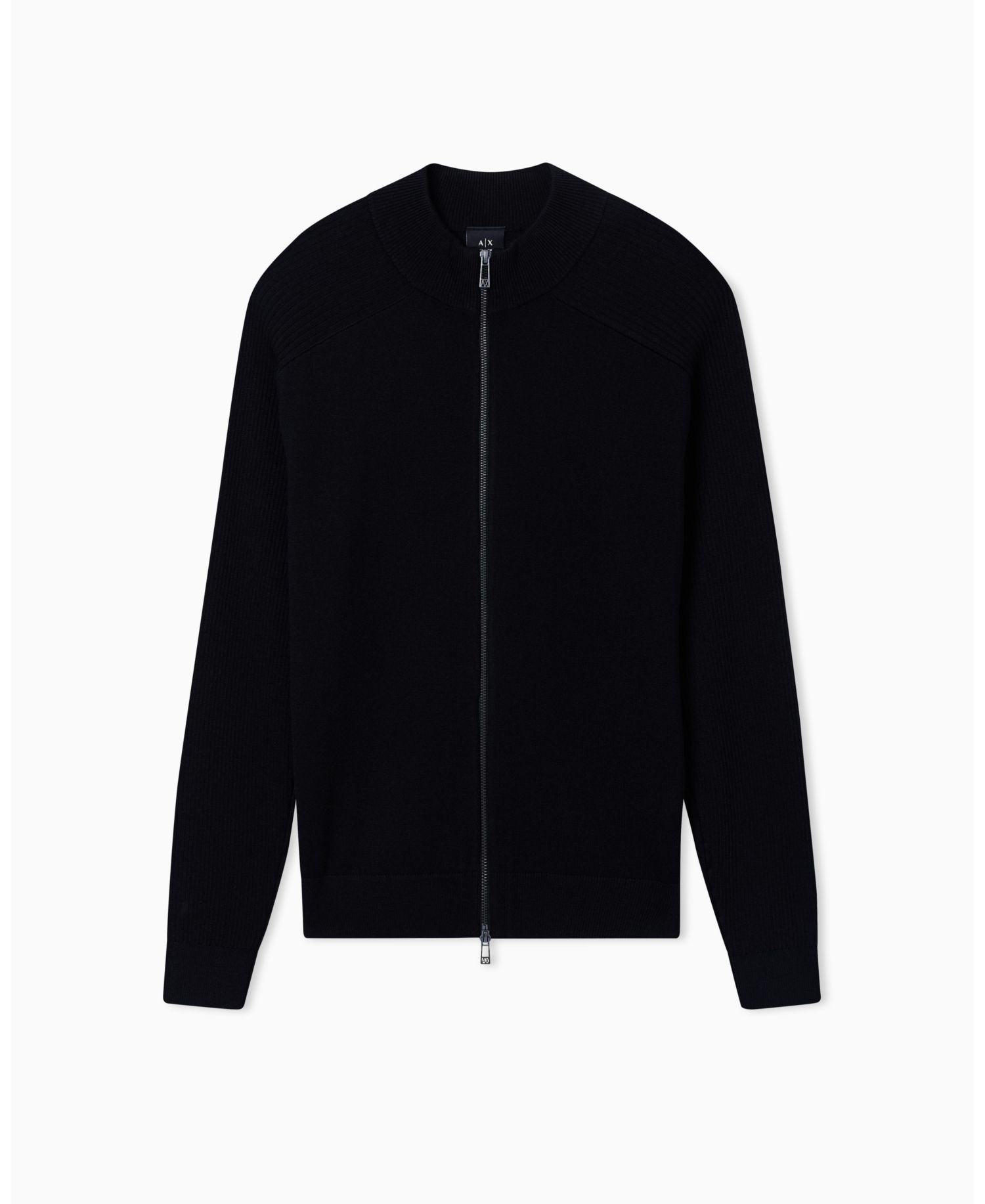 Men's Ribbed Full Zip Cardigan Sweater