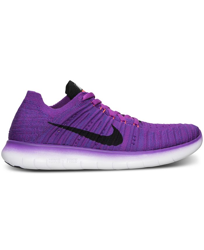 Nike Women's Free RN Flyknit Running Sneakers from Finish Line Macy's