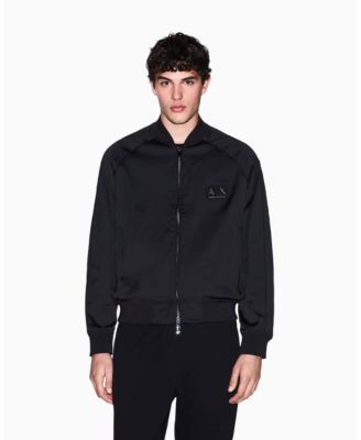 Men's Black and Gold Bomber Jacket