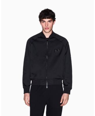 A|X Armani Exchange Men's Black and Gold Bomber Jacket - Macy's