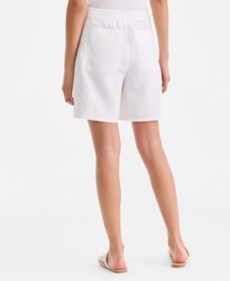 Women's 100% Linen Drawstring Shorts