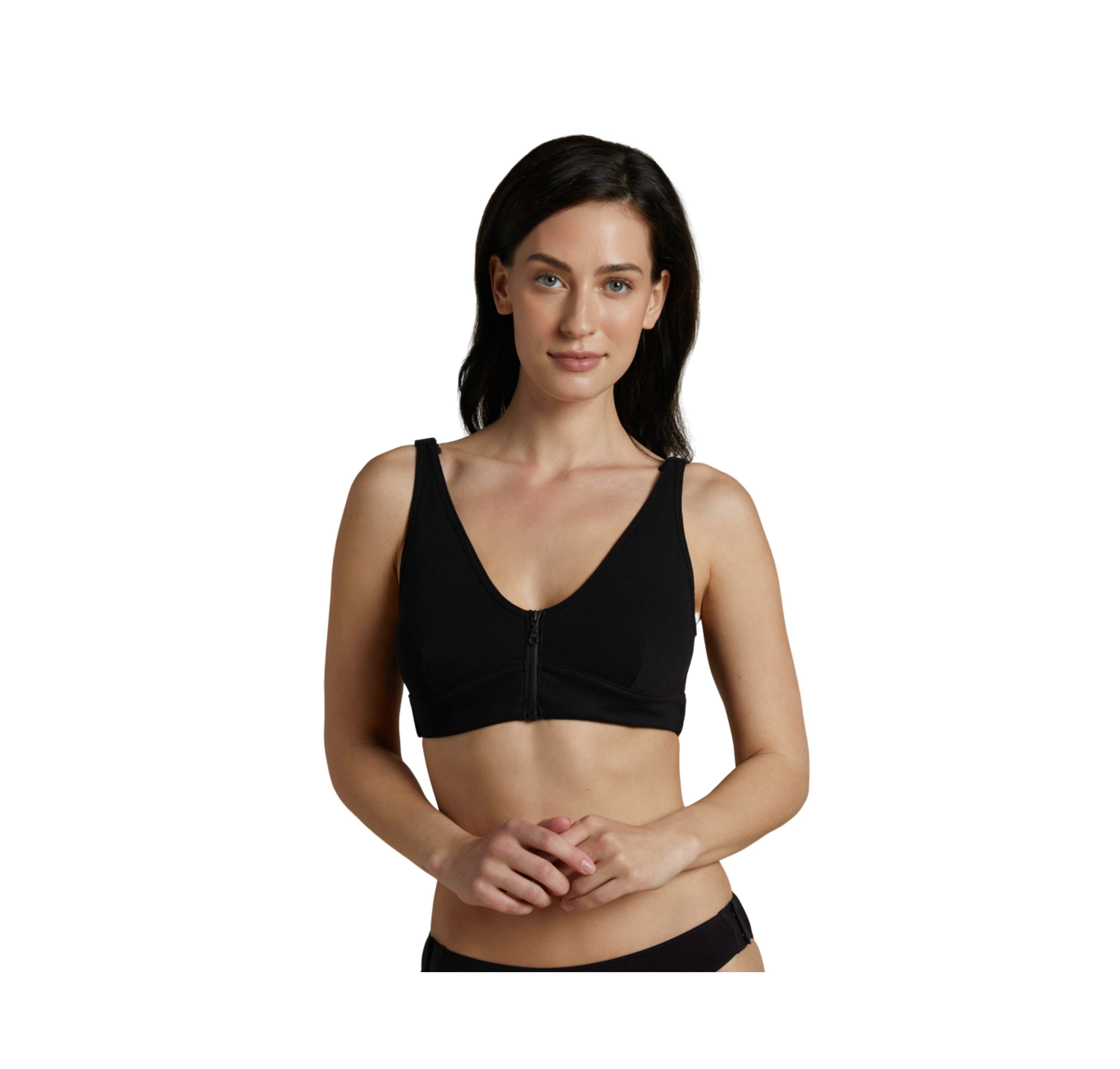 Slick Chicks Women's Wireless Zip Front Bra