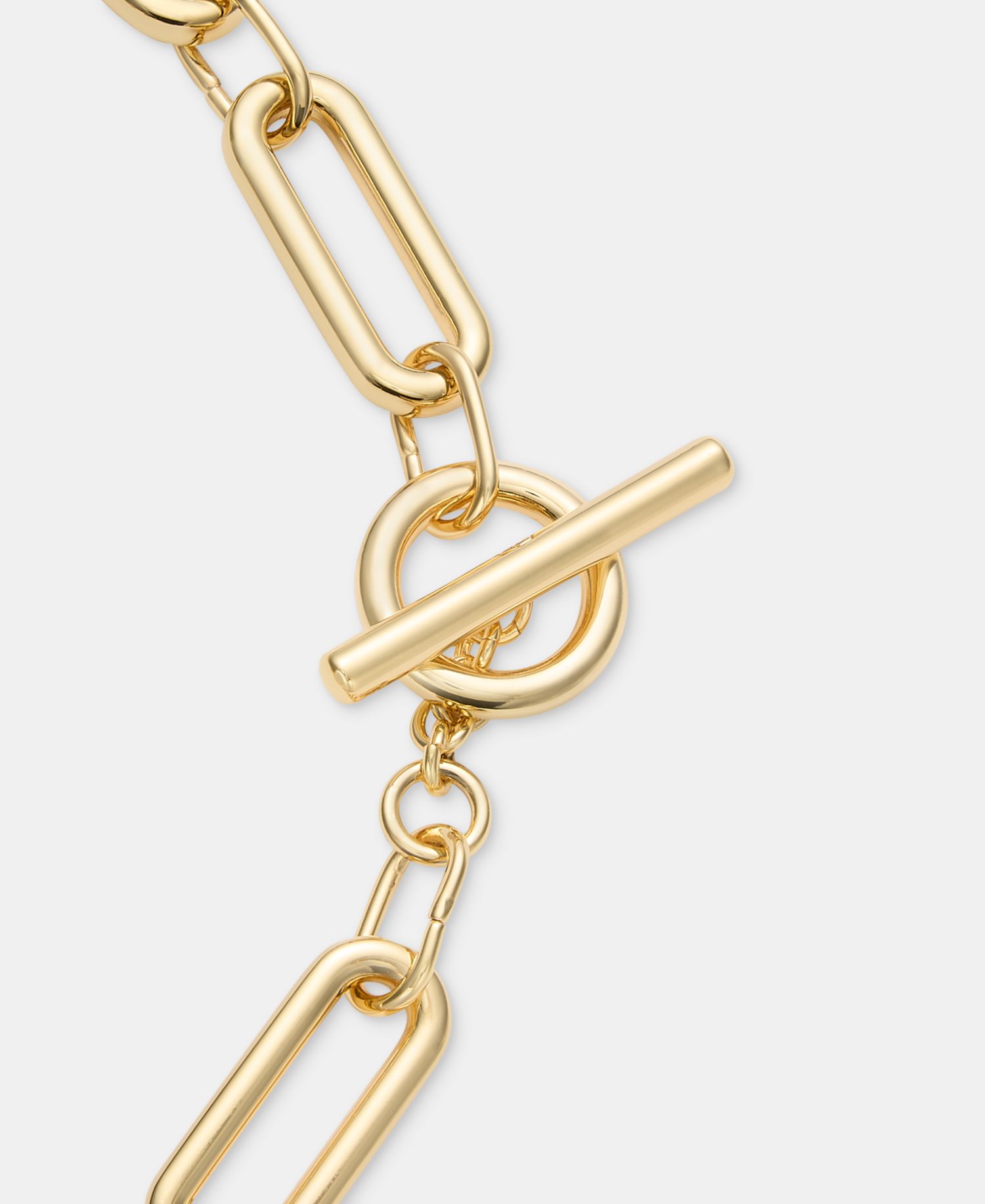 Metal-Tone Large Link Collar Necklace