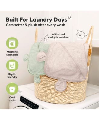 Snuggle Baby Towels with Hood for Newborn Girls, Boys, Toddlers, Soft & Absorbent Hooded Baby Bath Towels