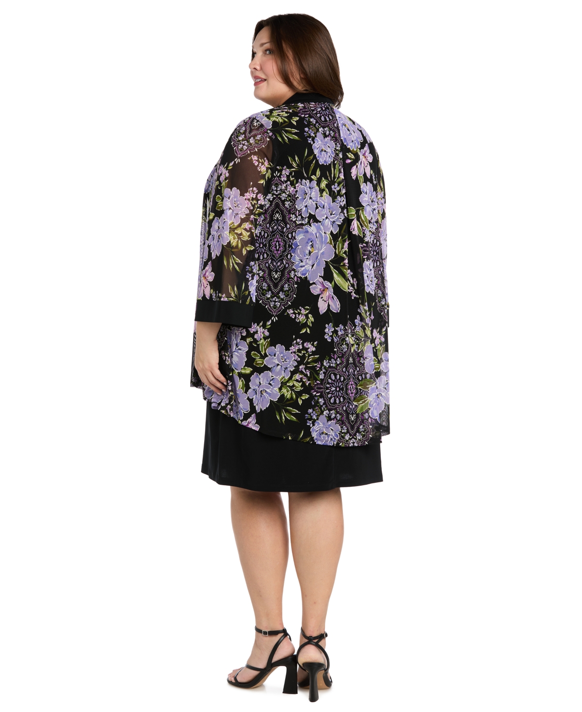 Rm Richards Women's Floral Printed Jacket & Tank Dress, 2-Piece Set