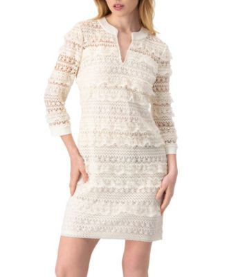 Women's Natural Lace Mini Dress