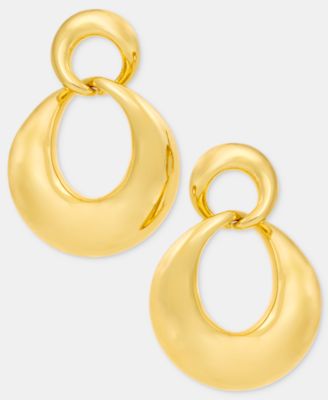 Puffy Linked Drop Earrings