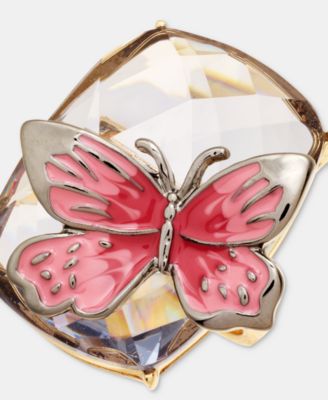 Stone Butterfly Statement Ring 