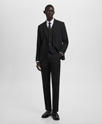 Men's Super Slim-Fit Stretch-Fabric Suit Vest