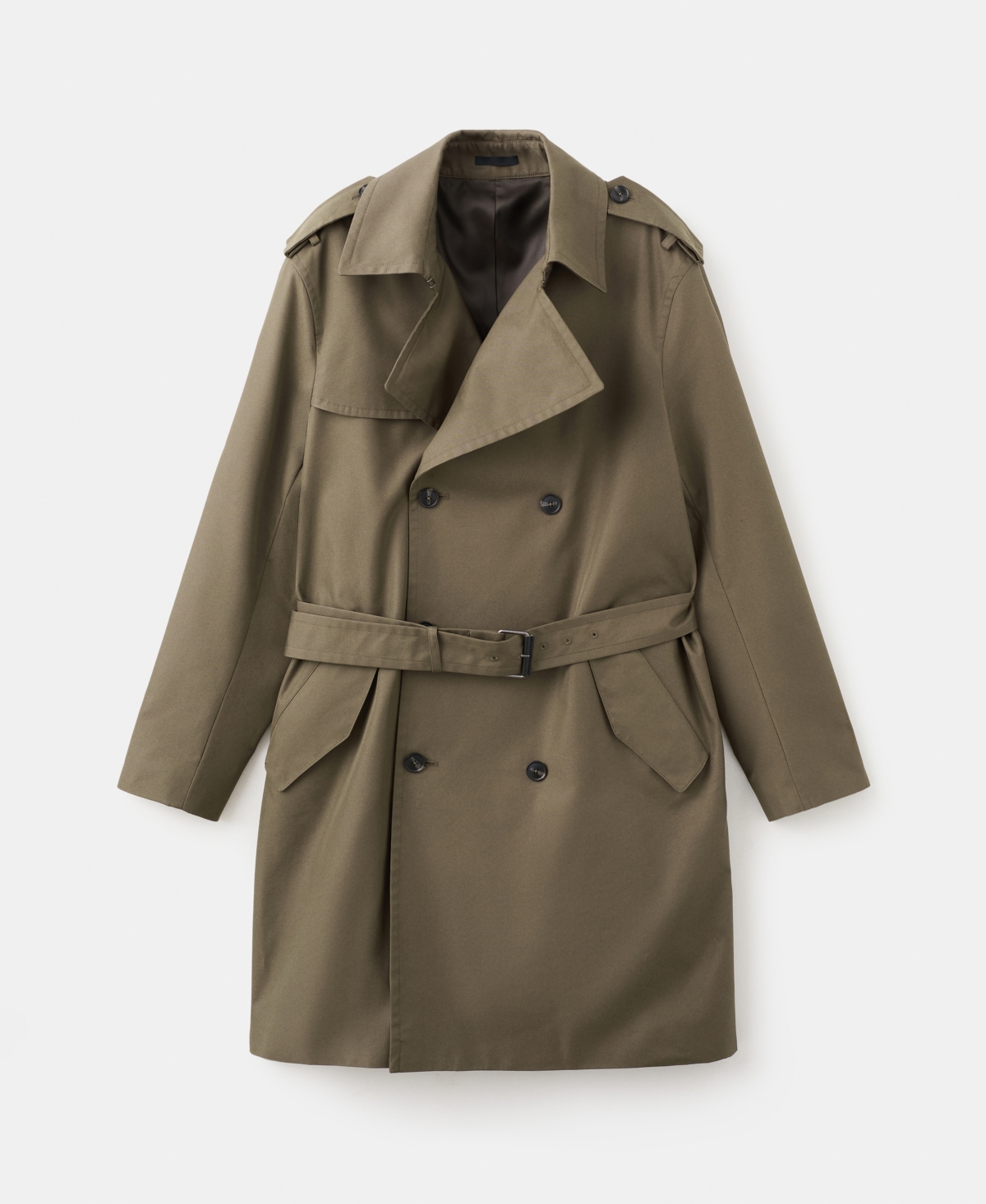 Mango Men's Water-Repellent Belted Trench Coat