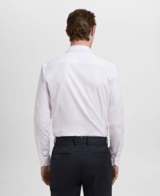 Men's Slim-Fit Cotton Dress Shirt