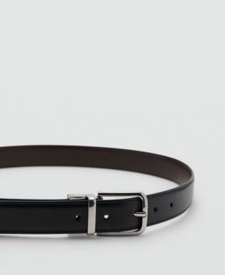 Men's Reversible Suit Leather Belt