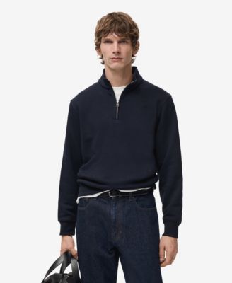Men's Regular-Fit Cotton Zipper Sweatshirt
