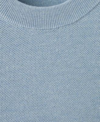 Men's Microstructured Cotton Knitted Sweater