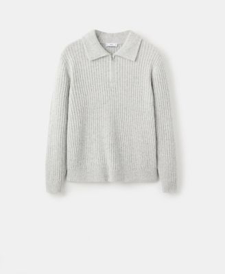 Men's Wool-Blend Zipper Sweater