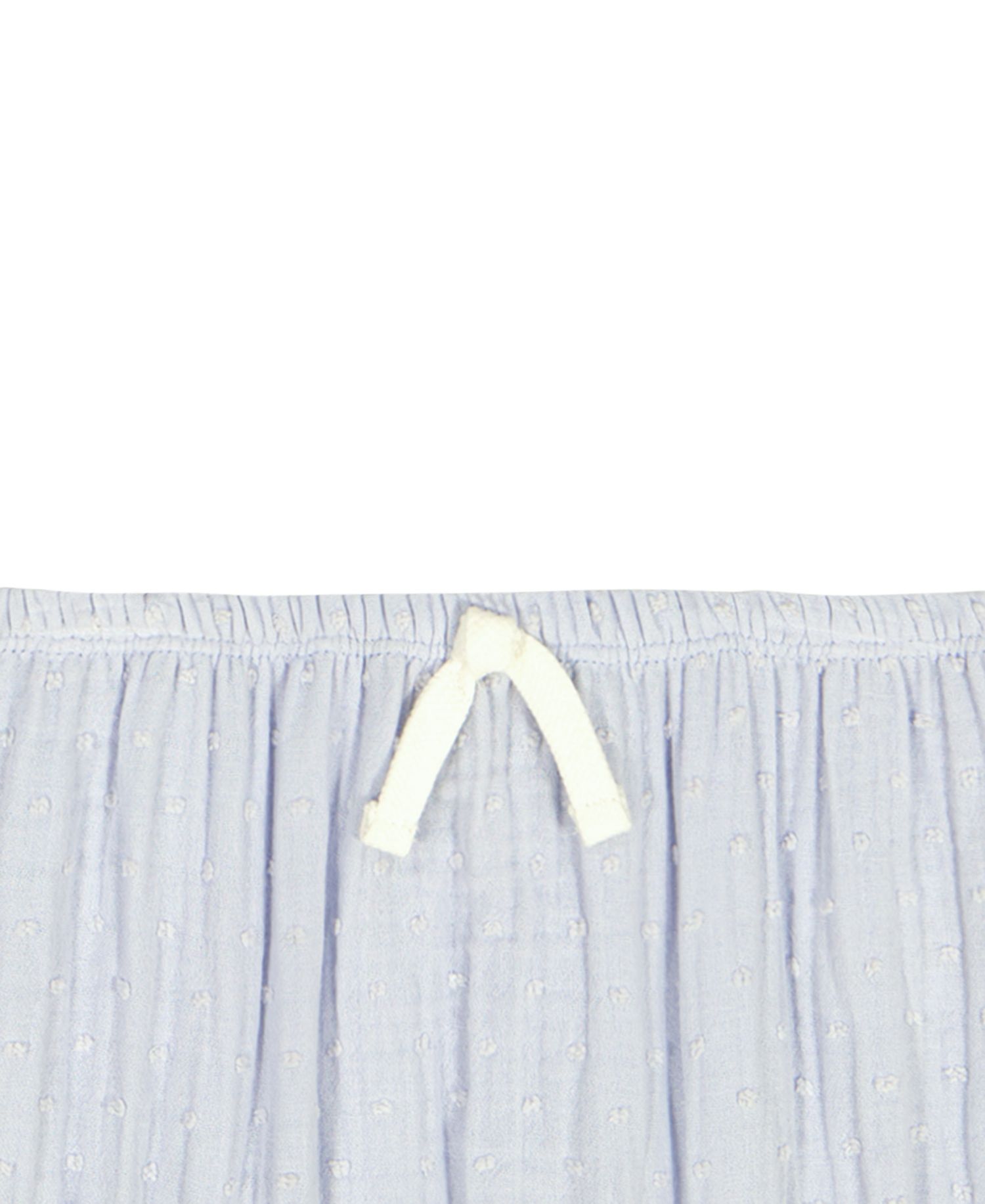 Baby Girls' Woven Clip-Dot Ruffle Trim Top & Bloomers, 2-Piece Set