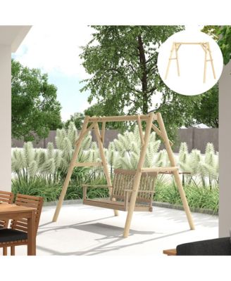 660lbs Porch Swing Frame, Swing Chair Sd Only for DIY Painting