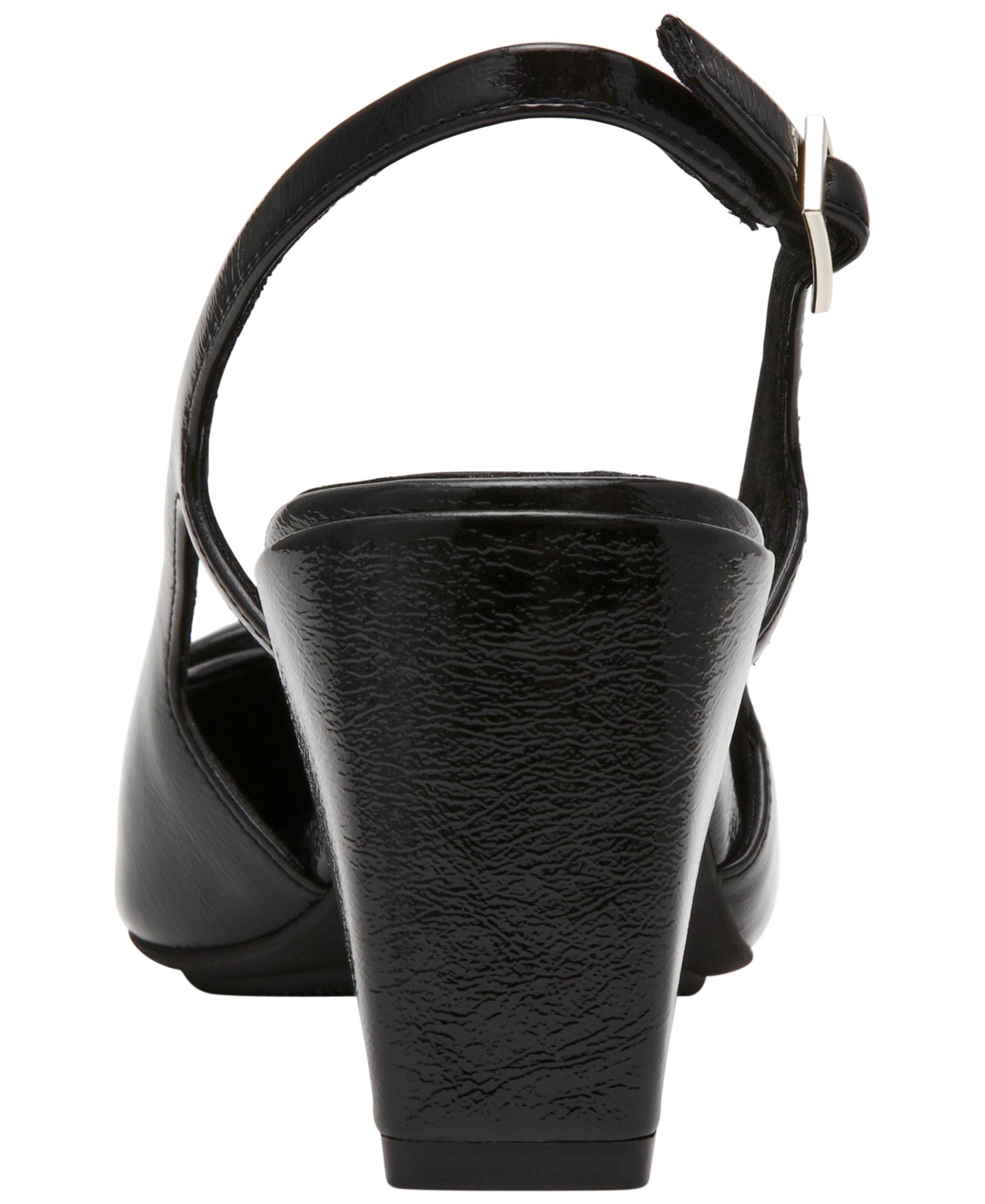 Женские туфли Anne Klein Renetta Slingback Block Heel Pumps, цвет: Чёрный лаковый — фото 3