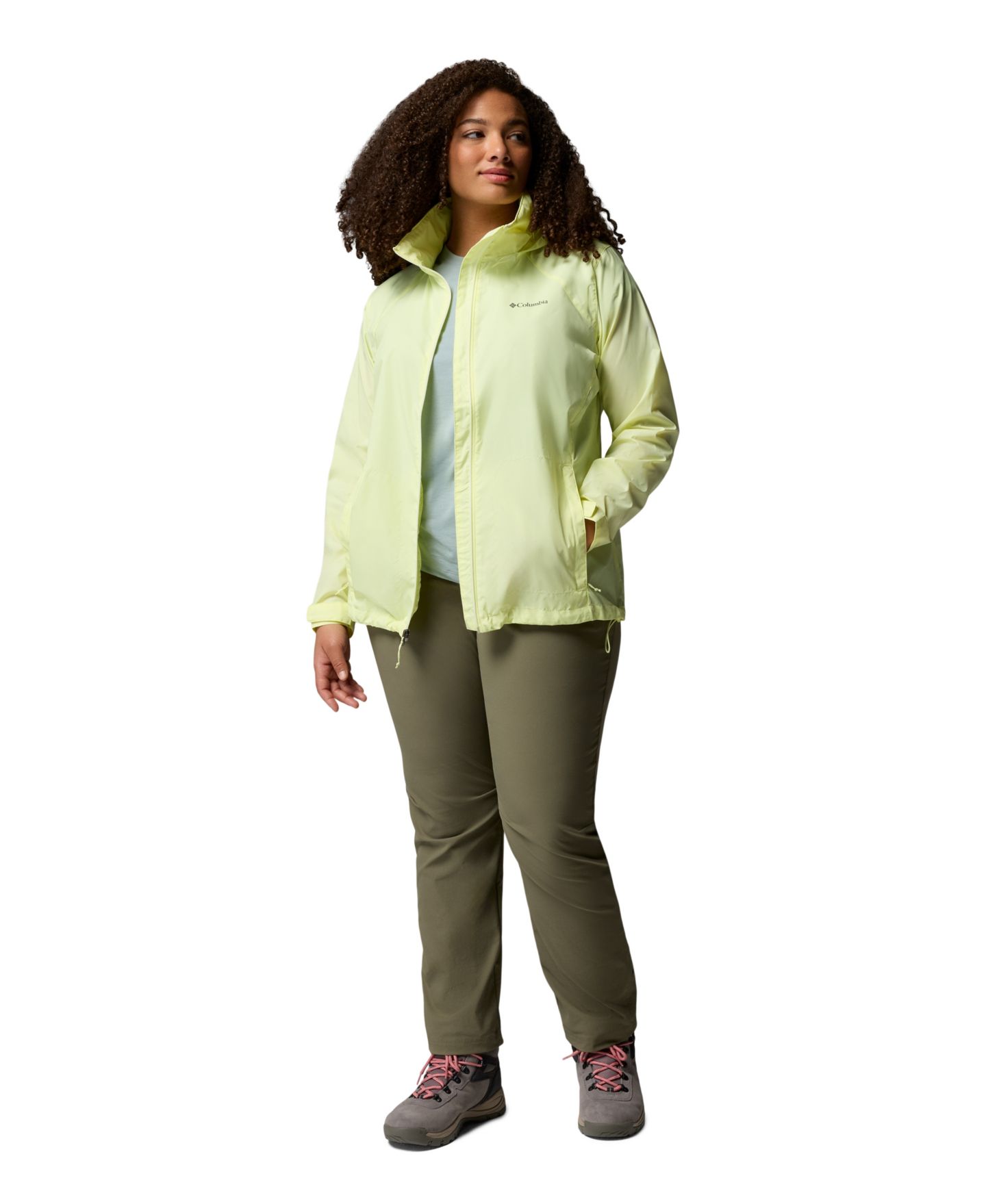 Женская куртка Columbia Plus Switchback IV Lightweight Rain Shell, цвет: Мглистый — фото 8