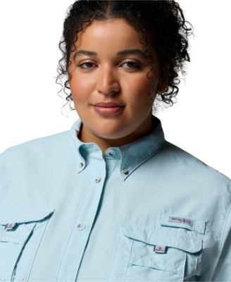 PFG Plus Size Long-Sleeve Outdoor Shirt