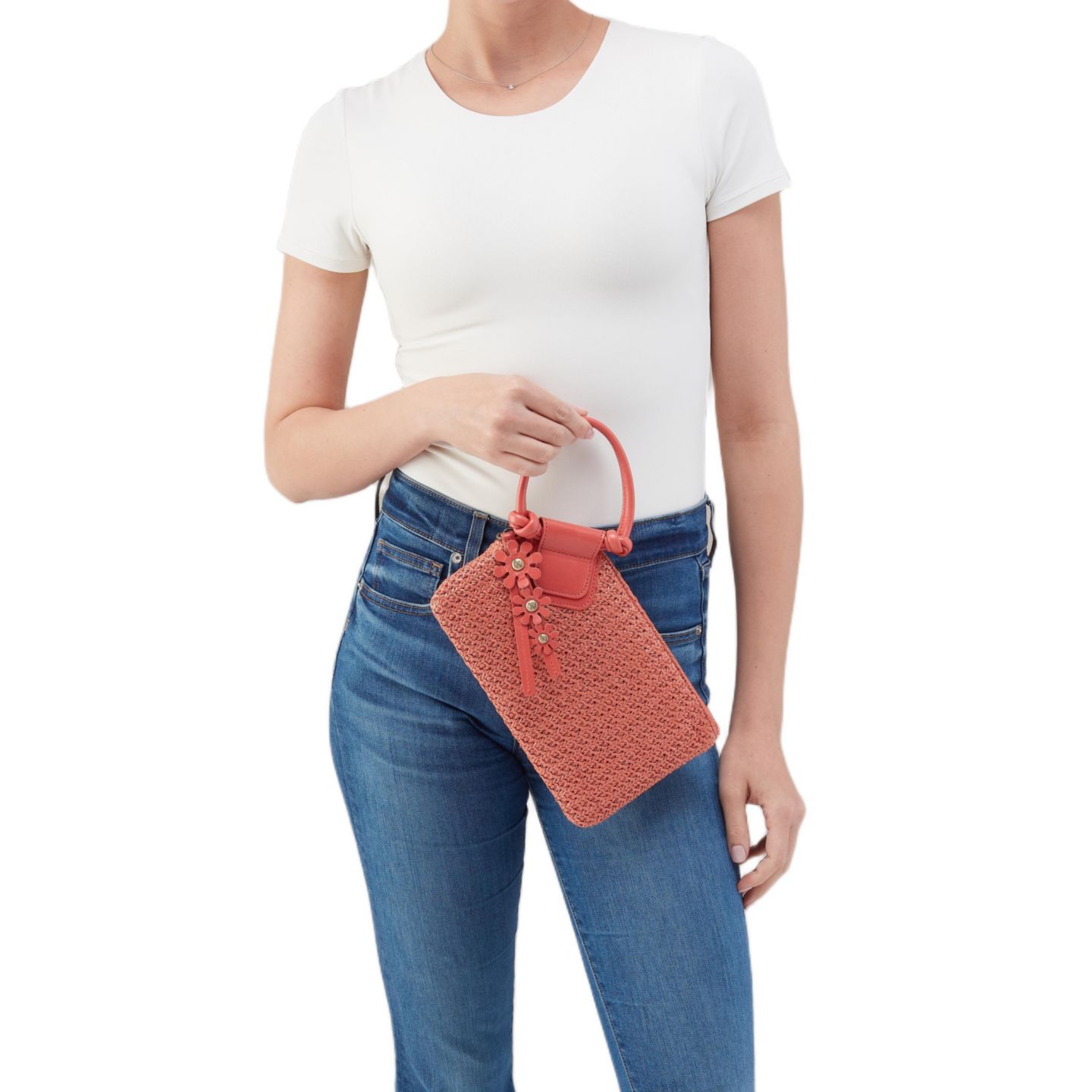 Женская сумка HOBO Sable Wristlet, цвет: Розовый — фото 2