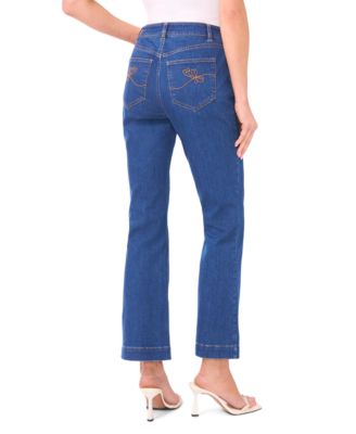 Women's Mid Rise Fit and Flare Jeans