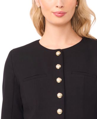 Women's Shaped Crewneck Long-Sleeve Jacket