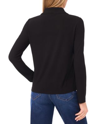 Women's Collared Neck Half Placket Top