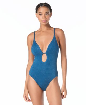 Michael Kors Women's Rhinestone One-Piece Swimsuit