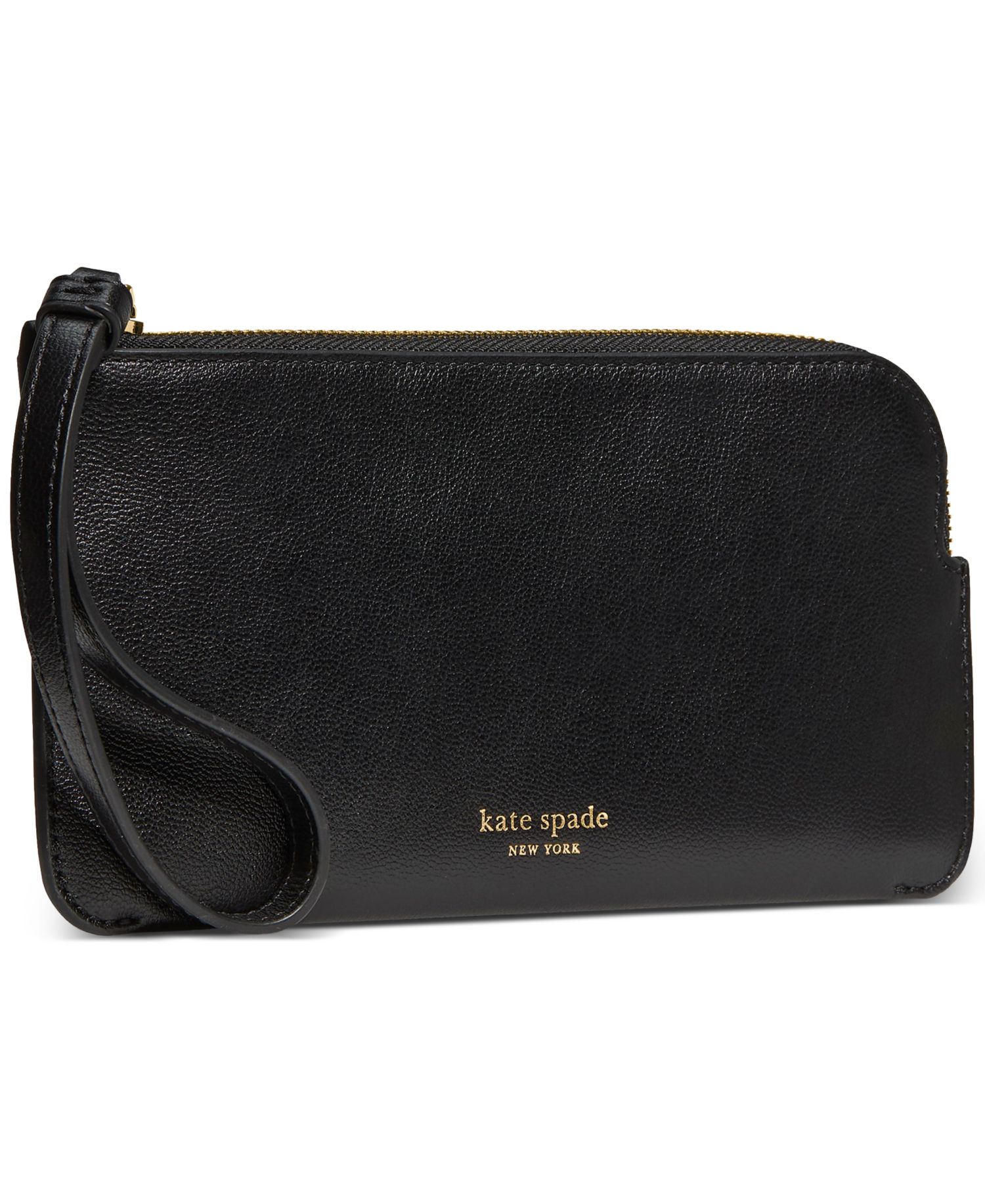 Zippy Smooth Leather Wristlet