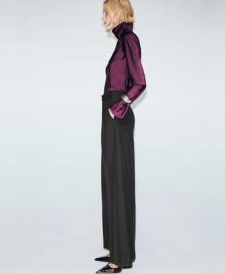 Women's Wool-Blend Suit Pants
