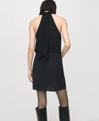Women's Bow Halter-Neck Dress
