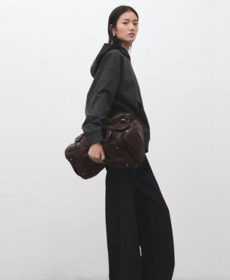 Women's Hood Speckled Knitted Sweater