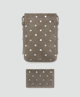 Women's Suede Studded Mobile Case