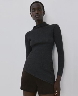 Women's Asymmetrical Turtleneck Sweater