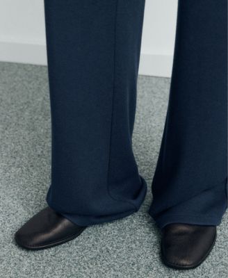 Women's Elastic Waist Straight-Fit Pants