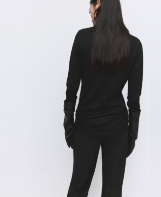 Women's Brooch Turtleneck Sweater