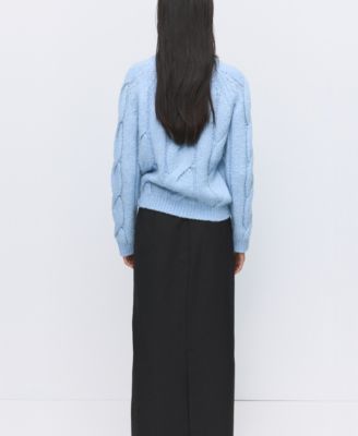 Women's Braided Knitted Sweater