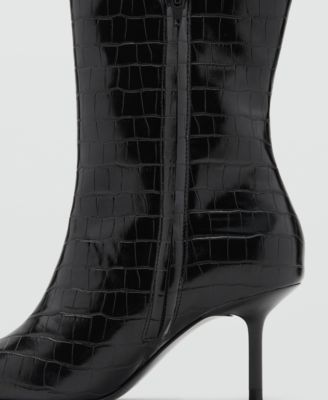 Women's Croc-Effect Boots